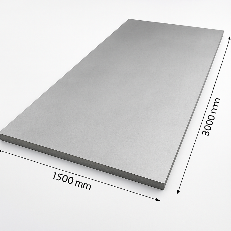 a 5mm thick matte steel