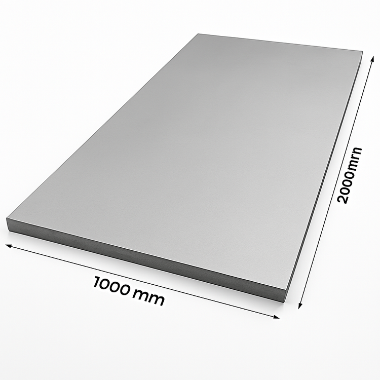 a 10mm thick matte steel